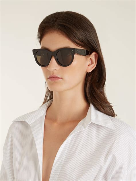 celine new audrey sunglasses black|celine original sunglasses.